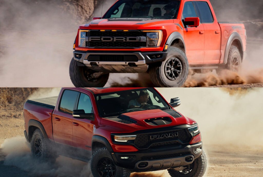 2021-ford-f-150-raptor-vs.-2021-ram-1500-trx:-here’s-how-they-match-up