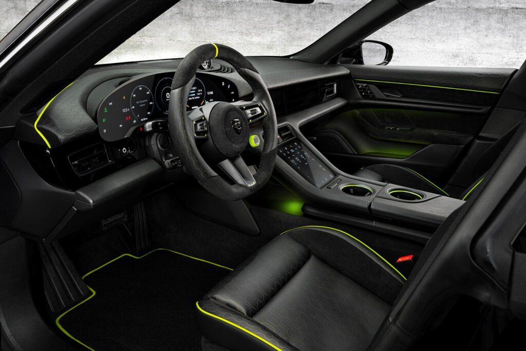 techart-goes-green-on-porsche-taycan’s-interior