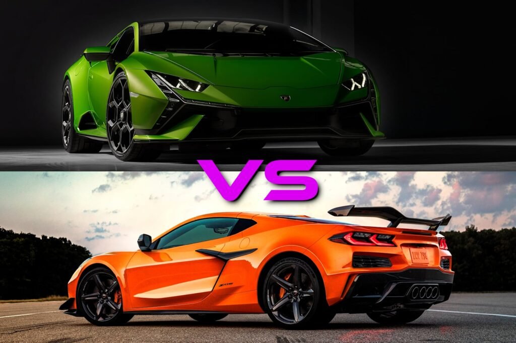 lamborghini-huracan-tecnica-vs.-chevrolet-corvette-z06:-supercar-showdown