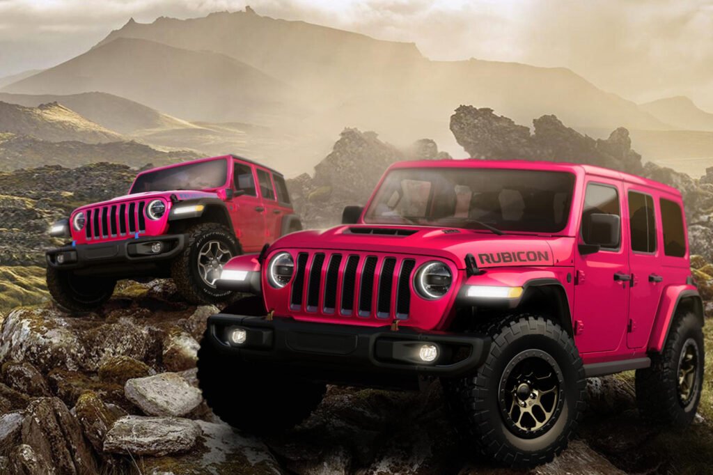 jeep-follows-porsche-into-pink-purgatory